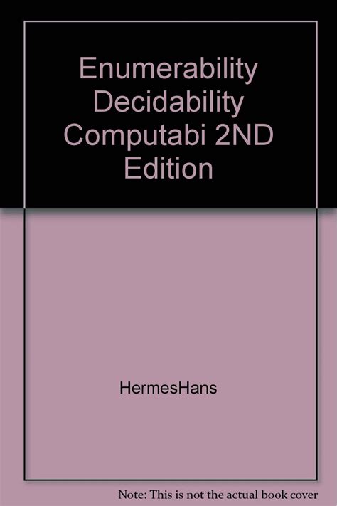 hans hermes|Books by Hans Hermes (Author of Enumerability .